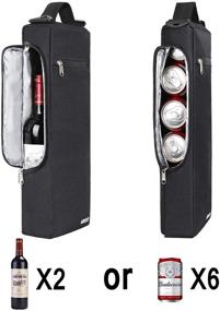 img 3 attached to 🏌️ Arouy Golf Cooler Bag - Insulated Golf Accessories for Men - Small Soft Cooler Bag for Beer and Wine - Holds 6 Cans or 2 Bottles of Wine - Golf Sports Bag