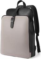 cluci leather business shoulder backpack: stylish and functional logo