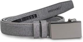 img 1 attached to Mission Belt Kids Ratchet Leather Boys' Accessories ~ Belts