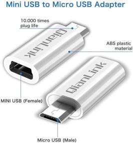 img 3 attached to 💻 2-пак Мини USB к Micro USB адаптер: Зарядка и синхронизация данных для Samsung Galaxy S6 S7 Edge, LG Nexus 5 4 и многих других!