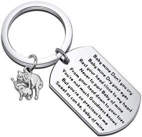 img 4 attached to FUSTMW Elephant Keychain Inspired Inspirational