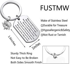 img 2 attached to FUSTMW Elephant Keychain Inspired Inspirational