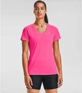 👚 under armour women's solid tech v-neck short sleeve shirt логотип