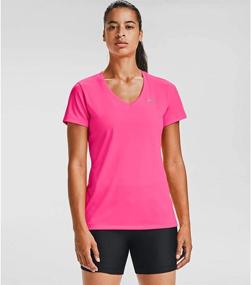 img 4 attached to 👚 Under Armour Women's Solid Tech V-Neck Short Sleeve Shirt