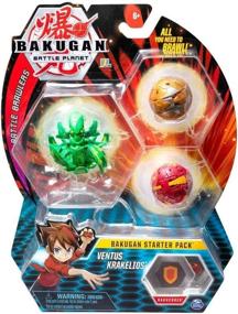 img 1 attached to 🔥 Ventus Krakelios Bakugan Starter 3-Pack - Collectible Transforming Creatures for Ages 6 and Up