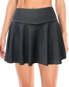 img 1 attached to Tennis Skirts Pleated Athletic Running Sports & Fitness for Water Sports