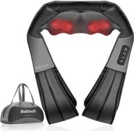 🔥 nekteck shiatsu neck and back massager: soothing heat, electric deep tissue 3d kneading massage pillow for ultimate muscle pain relief at home, office, and car logo