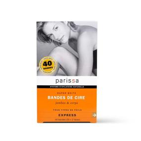 img 3 attached to 🌿 Parissa Legs & Body Wax Strips - Hair Removal Waxing Strips for Legs, Body, Bikini, Arms, Underarms with Aftercare Azulene Oil - 40 Strips
