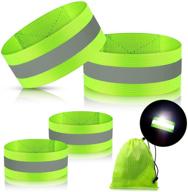 🏃 skylety reflective bands: high visibility gear for women and men - running, cycling, walking, reflective straps for arm, wrist, ankle, leg логотип