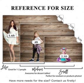 img 1 attached to Allenjoy 5x3ft Vinyl Rustic Wood Food Photography Backdrop Supplies for Newborn Kids Baby Shower, 📷 Children Birthday Party, Cake Smash Decorations - Wooden Background for Studio Photoshoot - Props and Favors