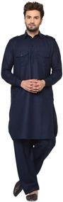 img 3 attached to 👖 Traditional Sky Blue Pathani Cotton Pyjama for Men's Clothing - Enhanced SEO