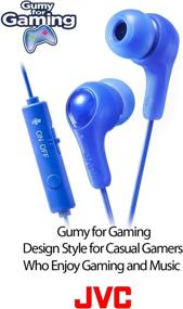 img 3 attached to 🎧 Наушники JVC Gumy Gamer с микрофоном и пультом - особый звук для игр, надежная посадка, красные (HAFX7GR)