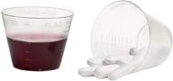 💊 maxeeze 400 vanguard disposable graduated plastic medicine cups, 1 oz: accurate dosage measurement for hassle-free medication dispensing logo