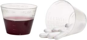 img 1 attached to 💊 MaxEeze 400 Vanguard Disposable Graduated Plastic Medicine Cups, 1 OZ: Accurate Dosage Measurement for Hassle-free Medication Dispensing