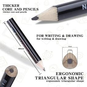 img 1 attached to 📐 NatCot Triangle Pencil: Incorporating 10 Sharpener Benefits