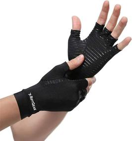 img 4 attached to 🧤 Pair of RiptGear Compression Gloves for Arthritis in Women and Men