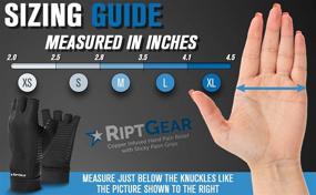 img 3 attached to 🧤 Pair of RiptGear Compression Gloves for Arthritis in Women and Men