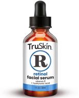 🌿 truskin retinol serum for wrinkles and fine lines with organic green tea and jojoba oil, 1 fluid ounce logo