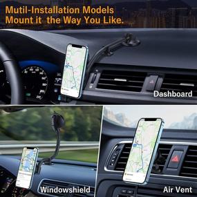 img 2 attached to 📱 HVDI Mag-Safe Car Wireless Charger Mount: 360° Rotation, 15W Fast Charging, iPhone 12 Compatible