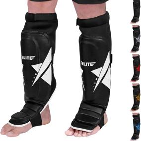 img 4 attached to 🛡️ Ultimate Protection: Elite Sports Muay Thai Shin Guards for MMA, Kickboxing & More!