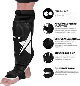 img 3 attached to 🛡️ Ultimate Protection: Elite Sports Muay Thai Shin Guards for MMA, Kickboxing & More!