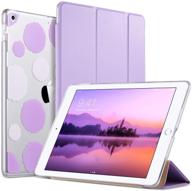 📱 ulak ipad 6th 5th generation case - slim trifold smart case with auto sleep/wake - lavender" logo