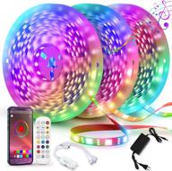 qzyl 100 ft led lights for bedroom - ultra long led lights with app control, remote, built-in mic, music sync - color changing led strip lights for party, christmas decoration - smart rgb light strips логотип