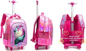 img 2 attached to Unicorn Reversible Rolling Backpack