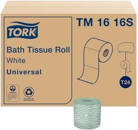 img 4 attached to Туалетная бумага Tork Universal TM1616S, белая, 2-слойная, 96 рулонов по 500 листов каждый