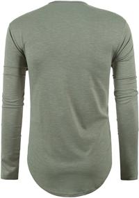 img 1 attached to 👕 JOKHOO Men's X-Large Sleeve Hipster Curved Clothing and Shirts