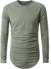 img 3 attached to 👕 JOKHOO Men's X-Large Sleeve Hipster Curved Clothing and Shirts