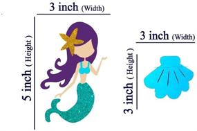 img 1 attached to 🧜 Mermaid Party Supplies: Celebrate Under the Sea with Mermaid Garland and Beach Theme Décor!