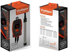 img 1 attached to 💡 High-Performance Gray Titanium Heater - ViaAqua VA300T (300 Watt)