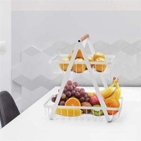 img 3 attached to 🥕 Maximize Kitchen Space with Countertop Vegetable Storage Baskets