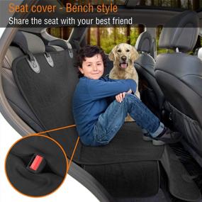 img 3 attached to 🐾 Ultimate Protection: Active Pets Dog Back Seat Cover - Waterproof, Scratchproof & Hammock Design for Cars & SUVs