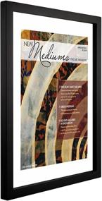 img 3 attached to 🖼️ White MCS 11x14 Inch Float Frame for Displaying Magazines (46646)