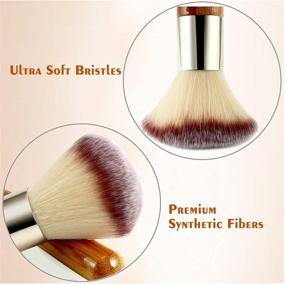 img 1 attached to 💄 Matto Makeup Brush Set: Enhance Your Beauty with 2 Pieces of Luxurious Face Brushes for Flawless Makeup Application