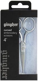 img 1 attached to 🧵 4-inch Curved Embroidery Scissors with Leather Sheath (Individual Pack)