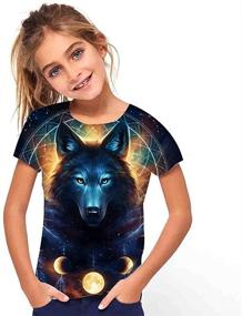 img 2 attached to 👕 TK1492 Boys' Clothing: Stylish Shirts with Print Graphic Novelty