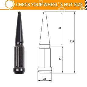 img 3 attached to MIKKUPPA M14X1 5 14Mmx1 5 Socket Silverado