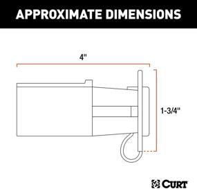 img 3 attached to 🔌 CURT 57245: 7-Way RV Blade Vehicle-Side to 4-Way Flat Trailer Wiring Adapter with Tester - Convenient and Durable Black Adapter