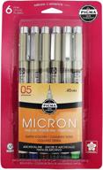 🖋️ набор чернилых ручек sakura pigma micron в блистерной упаковке, разноцветные чернила, 0,45 мм - 30069 логотип
