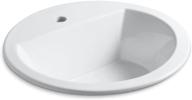 🚽 review: kohler k-2714-1-0 bryant round self-rimming bathroom sink - single-hole faucet drilling, white логотип