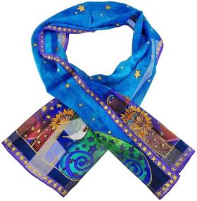 img 3 attached to Celestial Felines Scarves by Laurel Burch