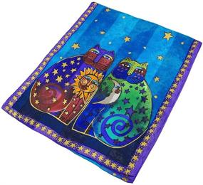 img 2 attached to Celestial Felines Scarves by Laurel Burch