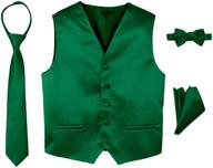 👔 stylish spring notion 4 piece tuxedo emerald boys' clothing: perfect suits & sport coats logo