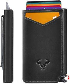 img 4 attached to 💼 Bigant Aluminium Leather Wallet for Men with Blocking Technology - Essential Accessories