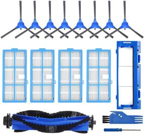 img 4 attached to Complete Replacement Parts Kit for Coredy, Goovi, iMartine, DeenKee, Bagotte Robot Vacuums - Compatible with R3500, R3500S, R550, R650, R600, R700, R750, 1600PA, D380, D382, C800, D900, D900C, DK600 - Includes Set(1+4+8+1)