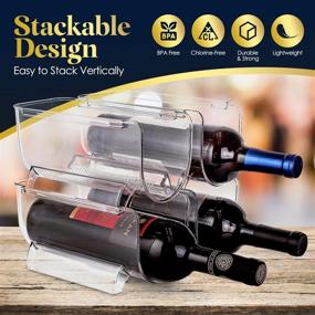 img 3 attached to Wine and Water Bottle Organizer by Homeries: Enhance Your Organization Efforts