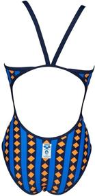 img 1 attached to Arena Exclusive Swimsuit Allover Print Navy